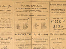 Load image into Gallery viewer, 1931 Ottawa Auditorium Hockey Program Montreal Canadiens vs Senators Hainsworth