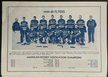 Load image into Gallery viewer, 1940 St. Louis Arena Hockey Program American Hockey Association Flyers v Knights