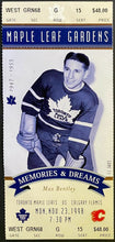 Load image into Gallery viewer, 1998 NHL Hockey Final MLG Season Toronto Maple Leafs Full Ticket Max Bentley HOF