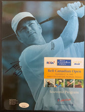 Load image into Gallery viewer, 2002 PGA Bell Canadian Open Golf Tournament Program Signed Justin Leonard JSA