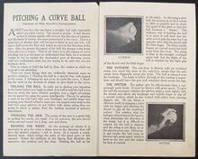 Load image into Gallery viewer, 1920s Baseball How To Pitch Pamphlet MLB Vintage Antique MILB Draper-Maynard