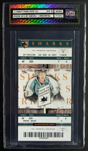 Load image into Gallery viewer, 2007 San Jose Sharks Jeremy Roenick 500th Goal Game Ticket Graded+Slabbed iCert