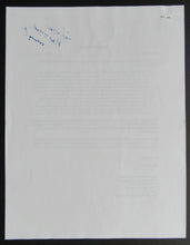 Load image into Gallery viewer, 2007 Bernie Parent Signed Upper Deck Contract For Autographed Cards LOA-Beckett