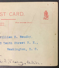 Load image into Gallery viewer, Robert Peary Signed Raphael Tuck & Sons Postcard Explorer Rare Autograph JSA LOA