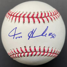 Load image into Gallery viewer, Autographed Tom Henke Rawlings Rob Manfred Major League Baseball Signed