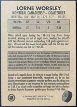 Load image into Gallery viewer, 1995/96 Parkhurst Hockey Gump Worsley Signed Autographed Canadiens NHL Card