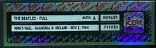 Load image into Gallery viewer, 1964 The Beatles Concert Ticket Kings Hall Balmoral Ireland iCert Authentic