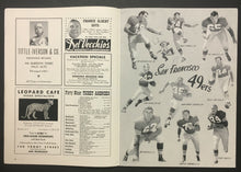 Load image into Gallery viewer, 1954 NFL Football Program Kezar Stadium San Francisco 49ers vs Chicago Cardinals