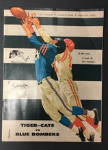 Load image into Gallery viewer, 1962 CFL Football Program Hamilton Tiger-Cats Vs Winnipeg Blue Bombers
