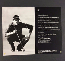 Load image into Gallery viewer, 2004 SP Signature Shots Golf Personally Autograph Zach Johnson Oversized Card