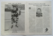 Load image into Gallery viewer, 1936 Boston Gardens NHL Hockey Program Boston Bruins vs Chicago Blackhawks