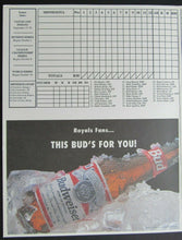 Load image into Gallery viewer, 1996 Kauffman Stadium Paul Molitor 3000th Hit MLB Scorecard Royals v Twins