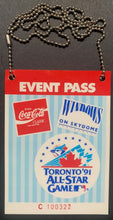 Load image into Gallery viewer, 1991 MLB All-Star Game VIP Event Pass Toronto Blue Jays Baseball Vintage