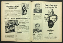 Load image into Gallery viewer, 1968 NFL Football Program Cleveland Stadium Browns vs St. Louis Cardinals