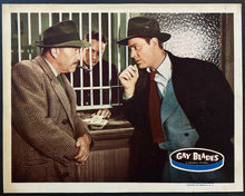 Load image into Gallery viewer, 1946 Vintage Gay Blades Hockey Movie Lobby Card George Blair Allan Lane