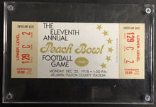 Load image into Gallery viewer, 1978 11th Annual Peach Bowl NCAA Football Ticket Purdue Georgia Tech Atlanta
