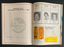 Load image into Gallery viewer, 1980 NHL Hockey Northlands Coliseum Program Gretzky 1st Hat Trick Oilers v Jets