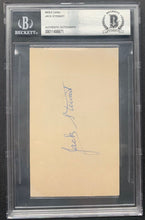 Load image into Gallery viewer, Jack Stewart Autographed Signed Index Card Beckett Slabbed Authenticated NHL HOF