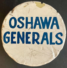 Load image into Gallery viewer, 1944 Vintage Rare OHL Oshawa Generals Memorial Cup Champions Hockey Puck