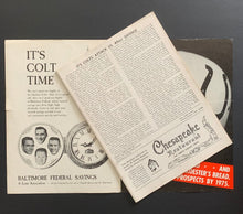 Load image into Gallery viewer, 1957 NFL Football Program Baltimore Memorial Stadium Colts vs 49ers