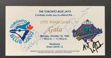 Load image into Gallery viewer, 1992 World Series Gala Invite + Program Autographed Tommy Lasorda MLB Signed VTG