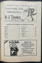 Load image into Gallery viewer, 1930 Rare Montreal Forum Hockey Program NHL Maroons v Detroit Cougars Vintage