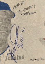 Load image into Gallery viewer, Gaylord Perry + Ferguson Jenkins Autographed Baseball Hall of Fame Cachet MLB