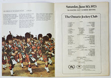 Load image into Gallery viewer, 1973 Woodbine Racetrack Queens Plate 114th Running Program - Royal Chocolate