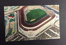 Load image into Gallery viewer, 1940 Yankee Stadium Vintage Postcard New York Baseball Largest Ballpark In USA