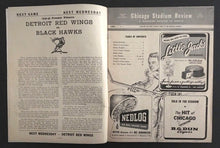 Load image into Gallery viewer, 1949 Chicago Stadium Hockey Program New York Rangers vs Chicago Blackhawks NHL