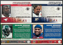 Load image into Gallery viewer, 2003-2004 CFL Canadian Football Pacific Jersey Cards Khari Jones Marcus Crandel