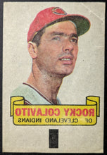 Load image into Gallery viewer, 1966 Topps Rub Offs Rocky Colavito Cleveland Indians Transfer MLB Sportscaster