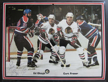 Load image into Gallery viewer, 1985/1986 Chicago Blackhawks Calendar 9 Autographs Pulford Savard Murray Olczyk