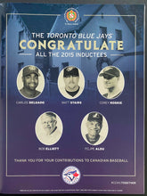 Load image into Gallery viewer, 2015 Canadian Baseball HOF Induction Ceremony Program Signed 5 Inductees Auto