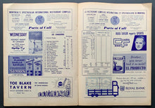 Load image into Gallery viewer, 1963 Forum NHL Hockey Program Montreal Canadiens v Detroit Red Wings Gordie Howe