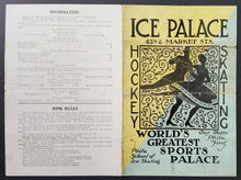 Load image into Gallery viewer, 1921 Rare Philadelphia Ice Palace Ivy League Hockey Program Harvard vs Yale