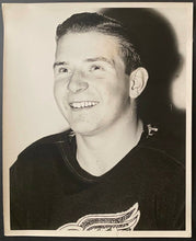 Load image into Gallery viewer, Vintage NHL Photograph Detroit Red Wings Goaltender Harry Lumley Hall Of Famer