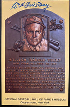 Load image into Gallery viewer, 1954 Signed MLB New York Giants Bill Terry Hall Fame Plaque Postcard Autographed