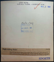 Load image into Gallery viewer, 1981 Type 1 Photo Future NFL Star Ickey Woods Roosevelt High School Football