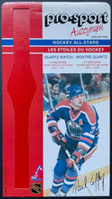 Load image into Gallery viewer, c 1980s Pro-Sport Facsimile Autograph Quartz Watch Backing Cards NHL Hockey VTG