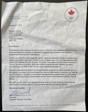 Load image into Gallery viewer, 2015 Pan American Games Toronto Autographed Canada Podium Jacket LOA Olympics