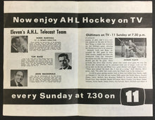 Load image into Gallery viewer, 1966 AHL Hockey Notes Rochester Americans News Maple Leaf Gardens Gordie Howe