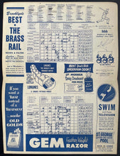 Load image into Gallery viewer, 1951 Brooklyn Dodgers New York Yankees MLB Baseball Program Signed Dick Williams