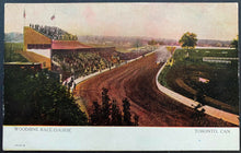 Load image into Gallery viewer, 1900's Vintage Woodbine Racetrack Postcard Old Toronto Horse Racing Post Card