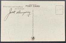 Load image into Gallery viewer, 1930's Jack Dempsey Postcard Restaurant Madison Square Garden New York Boxing