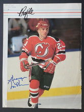 Load image into Gallery viewer, NHL New Jersey George McPhee Autographed Magazine Page Hockey Vintage 8x11