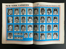 Load image into Gallery viewer, 1978 MLB Baseball World Series Program New York Yankees v LA Dodgers Game 5 Vtg