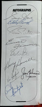 Load image into Gallery viewer, 1982 NHL Hockey Hall of Fame Signed Induction Program Autographed + HOF Coin JSA