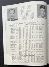 Load image into Gallery viewer, 1960 Washington Senators MLB Baseball Yearbook Vintage Publication