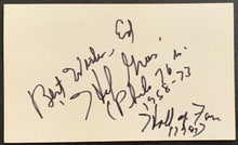 Load image into Gallery viewer, Hal Greer Autographed Index Card Vintage NBA HOFer Signed 76ers 10x All Star